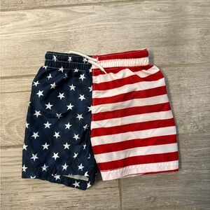 Patriotic Toddler Swim Trunks